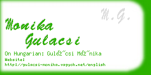 monika gulacsi business card